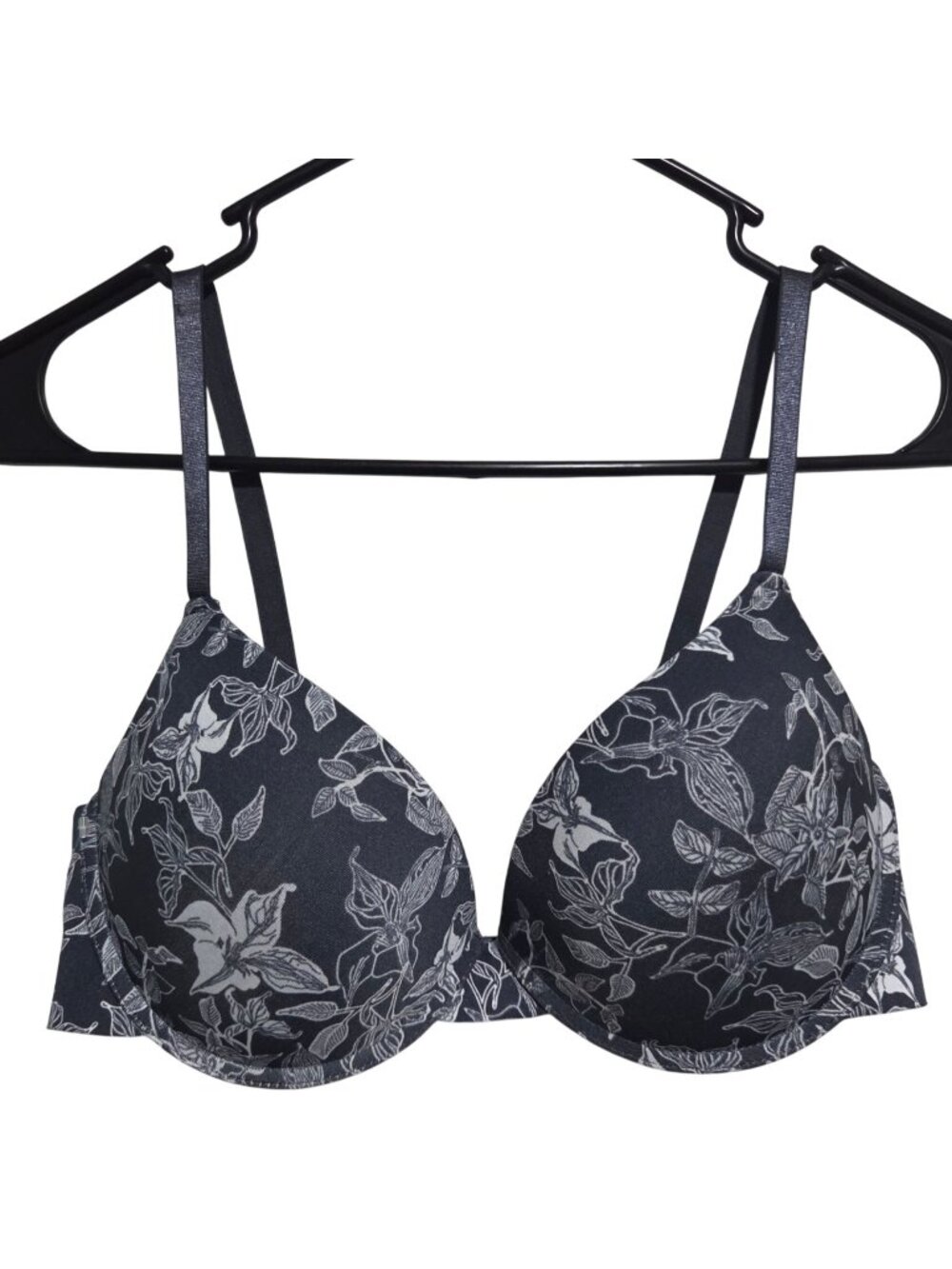 Chinese Laundry Underwire Bra Size 38C Floral Print Adjustable Straps Padded